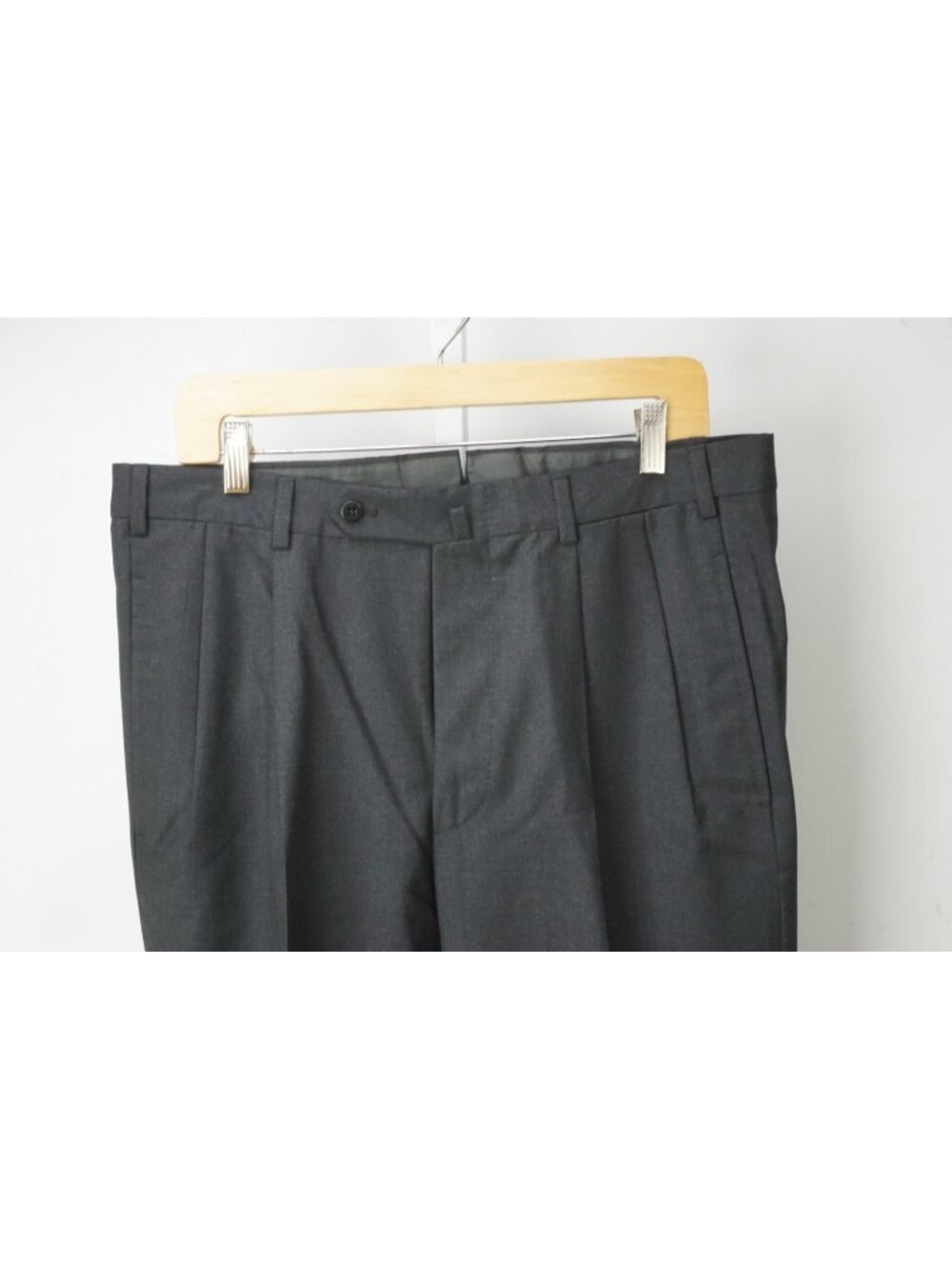 Incotex Solid Gray 100% Wool Dress Pant 50 EU BRAND NEW